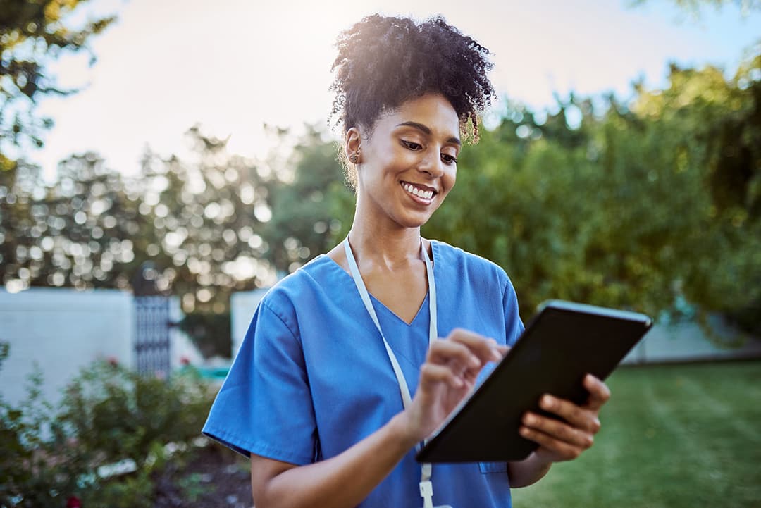 Nurse reading 